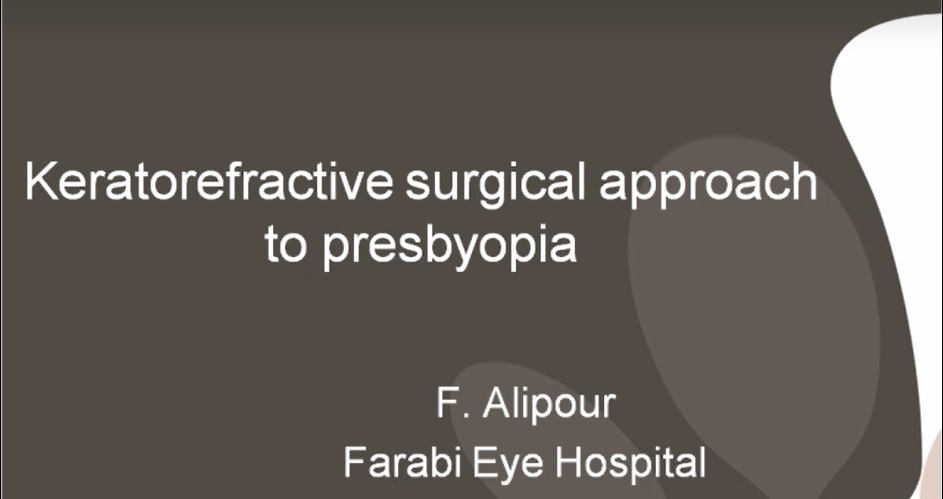 Keratorefractive Surgical Approach to presbyopia