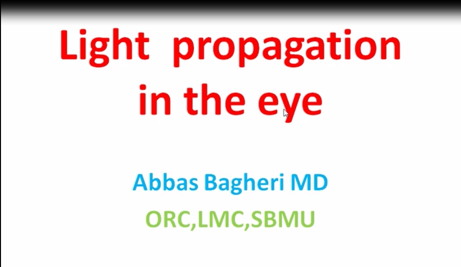 Light Propagation in the eye