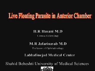 final live floating parasite in AC